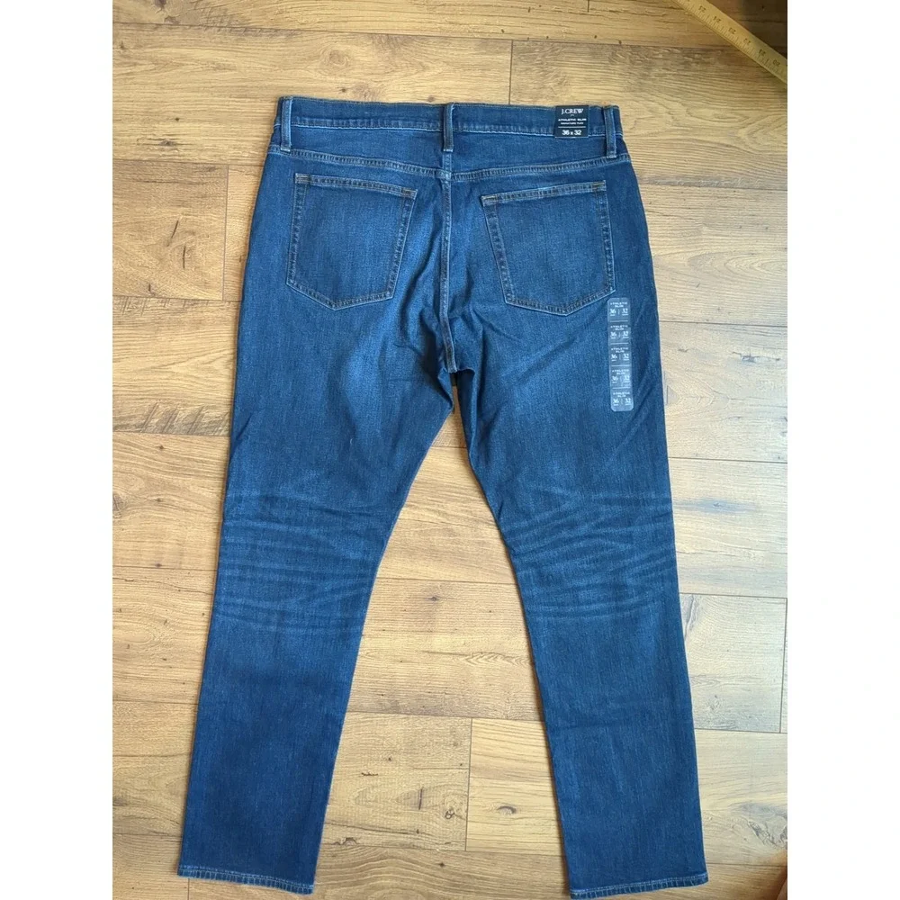 J. Crew Mens 36x32 Athletic‎ Slim Fit Medium Wash Jeans
